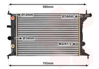 VAN WEZEL 37002219 - Radiador, refrigeración del motor