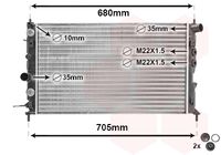 VAN WEZEL 37002220 - Radiador, refrigeración del motor