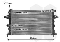 VAN WEZEL 37002254 - Radiador, refrigeración del motor