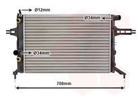 VAN WEZEL 37002256 - Radiador, refrigeración del motor