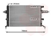 VAN WEZEL 37002257 - Radiador, refrigeración del motor