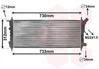 VAN WEZEL 37002263 - Radiador, refrigeración del motor