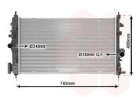 VAN WEZEL 37002468 - Radiador, refrigeración del motor