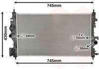 VAN WEZEL 37002683 - Radiador, refrigeración del motor