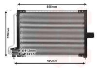 VAN WEZEL 37005209 - Condensador, aire acondicionado