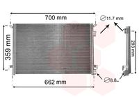 VAN WEZEL 37005397 - Condensador, aire acondicionado