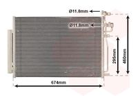 VAN WEZEL 37005436 - Condensador, aire acondicionado