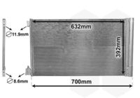 VAN WEZEL 37005478 - Condensador, aire acondicionado