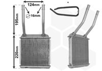 VAN WEZEL 37006132 - Radiador de calefacción