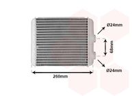 VAN WEZEL 37006259 - Radiador de calefacción