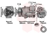 VAN WEZEL 3700K594 - Compresor, aire acondicionado