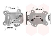 VAN WEZEL 37013715 - Radiador de aceite, aceite motor