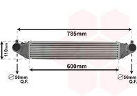 VAN WEZEL 37014702 - Radiador de aire de admisión