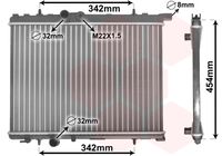 VAN WEZEL 40002190 - Radiador, refrigeración del motor