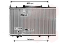 VAN WEZEL 40002230 - Radiador, refrigeración del motor