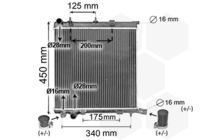 VAN WEZEL 40002368 - Radiador, refrigeración del motor