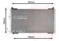 VAN WEZEL 40005192 - Condensador, aire acondicionado