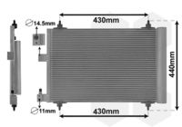 VAN WEZEL 40005193 - Condensador, aire acondicionado