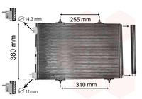 VAN WEZEL 40005291 - Condensador, aire acondicionado