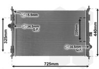 VAN WEZEL 40012386 - Radiador, refrigeración del motor