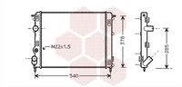 VAN WEZEL 43002302 - Radiador, refrigeración del motor