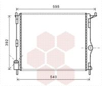 VAN WEZEL 43002476 - Radiador, refrigeración del motor