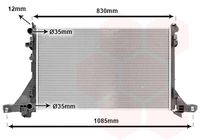 VAN WEZEL 43002561 - Radiador, refrigeración del motor