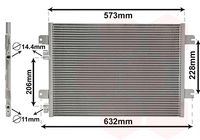 VAN WEZEL 43005317 - Condensador, aire acondicionado