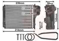 VAN WEZEL 43006398 - Radiador de calefacción