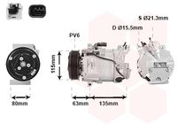 VAN WEZEL 4300K392 - Compresor, aire acondicionado