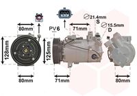 VAN WEZEL 4300K636 - Compresor, aire acondicionado