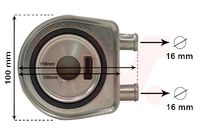 VAN WEZEL 43013705 - Radiador de aceite, aceite motor