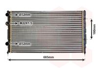 VAN WEZEL 49002031 - Radiador, refrigeración del motor