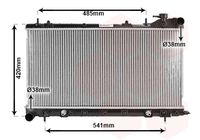 VAN WEZEL 51002046 - Radiador, refrigeración del motor