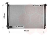 VAN WEZEL 53002462 - Radiador, refrigeración del motor