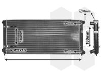 VAN WEZEL 58002041 - Radiador, refrigeración del motor