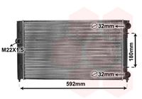 VAN WEZEL 58002099 - Radiador, refrigeración del motor