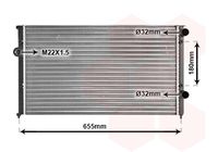 VAN WEZEL 58002102 - Radiador, refrigeración del motor