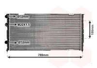 VAN WEZEL 58002103 - Radiador, refrigeración del motor