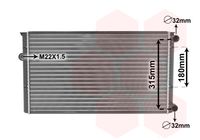 VAN WEZEL 58002105 - Radiador, refrigeración del motor