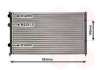 VAN WEZEL 58002115 - Radiador, refrigeración del motor