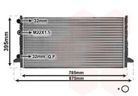 VAN WEZEL 58002121 - Radiador, refrigeración del motor