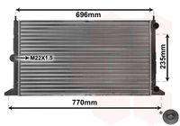 VAN WEZEL 58002134 - Radiador, refrigeración del motor