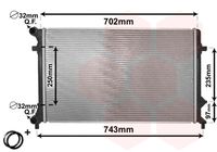 VAN WEZEL 58002205 - Radiador, refrigeración del motor