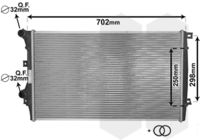 VAN WEZEL 58002206 - Radiador, refrigeración del motor