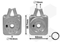 VAN WEZEL 58003215 - Radiador de aceite, aceite motor