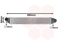 VAN WEZEL 58004248 - Radiador de aire de admisión