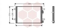 VAN WEZEL 58005153 - Condensador, aire acondicionado