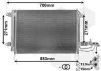 VAN WEZEL 58005209 - Condensador, aire acondicionado