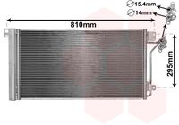 VAN WEZEL 58005236 - Condensador, aire acondicionado